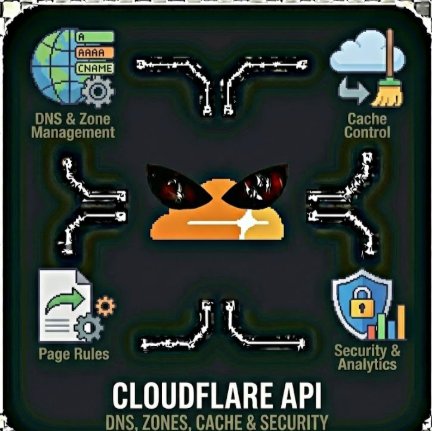 Cloudflare API - DNS, Zones, Cache & Security