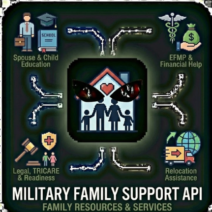 Military Family Support API - Family Resources & Services