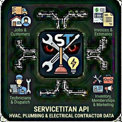 ServiceTitan API HVAC, Plumbing & Electrical Contractor Data