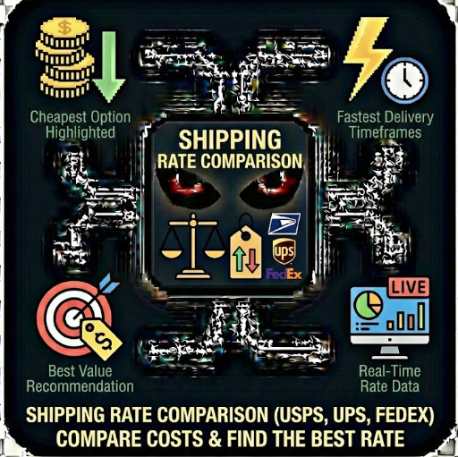 Shipping Rate Comparison (USPS, UPS, FedEx)